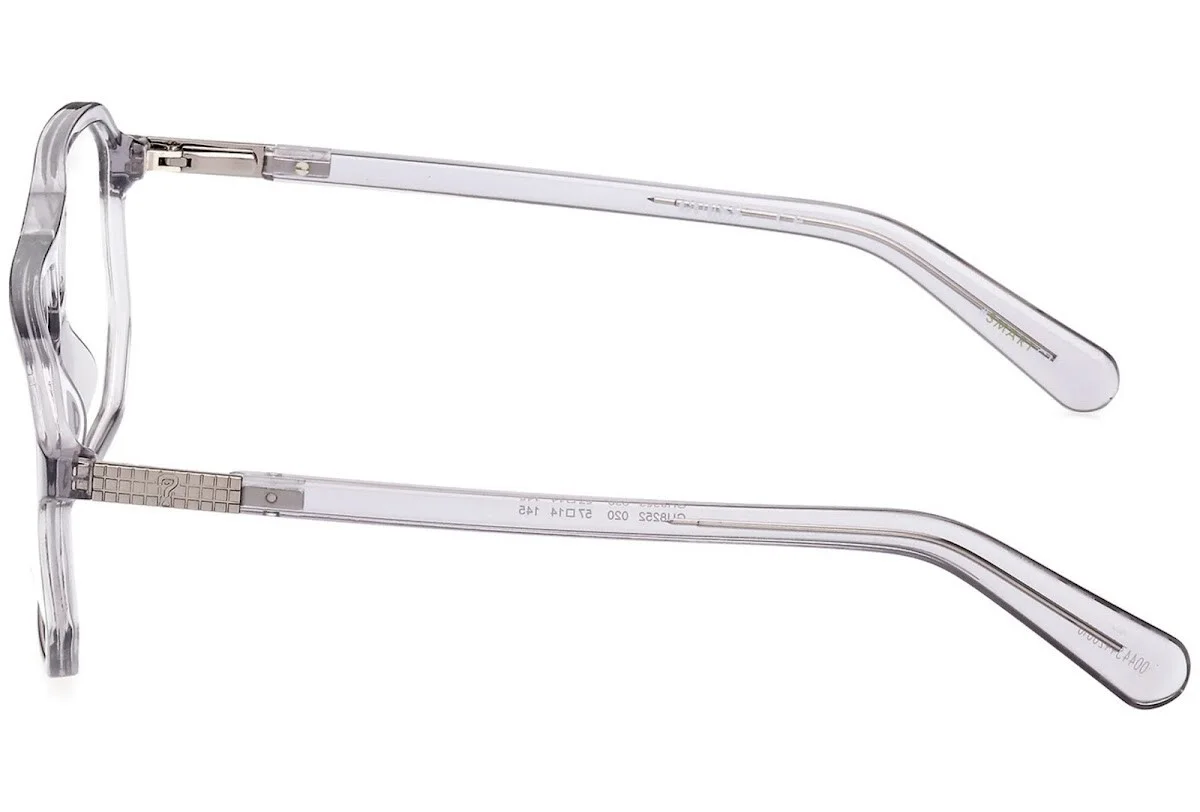 GUESS Originals GU8252 020 Gray Clear Plastic Aviator Eyeglasses Frame 57-14-145 2