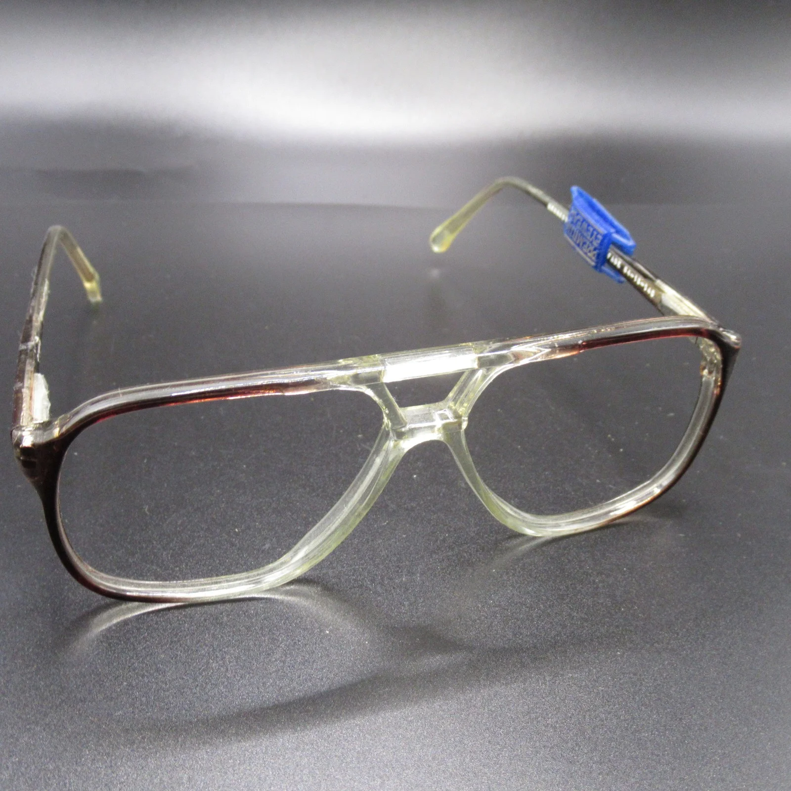 Square Glasses Women Black Gold Frame Clear Lens Eyeglasses Retro Style Trendy 3